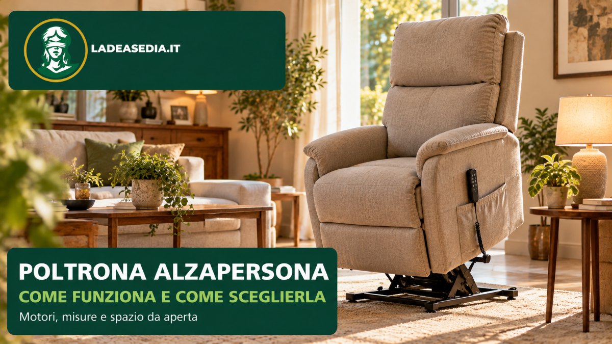 Poltrona alzapersona: come funziona e come sceglierla