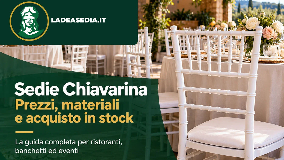 Sedie Chiavarina per eventi: prezzi, materiali e acquisto in stock con logo ufficiale La Dea Sedia