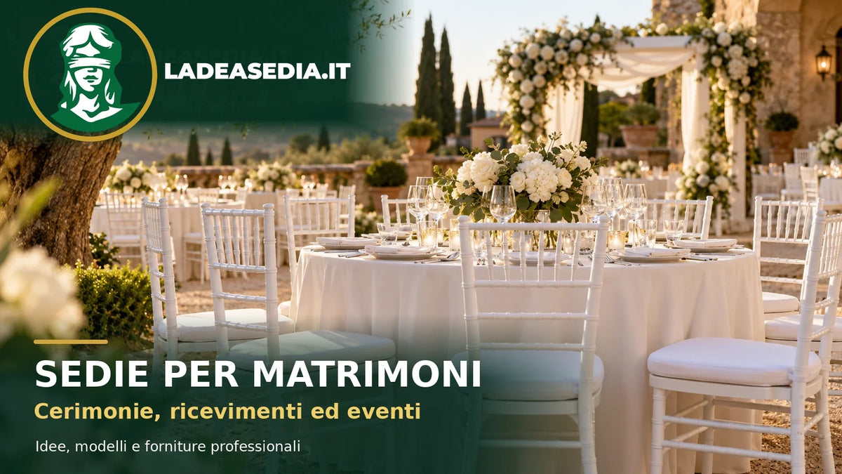 Sedie per matrimoni, cerimonie ed eventi: forniture La Dea Sedia