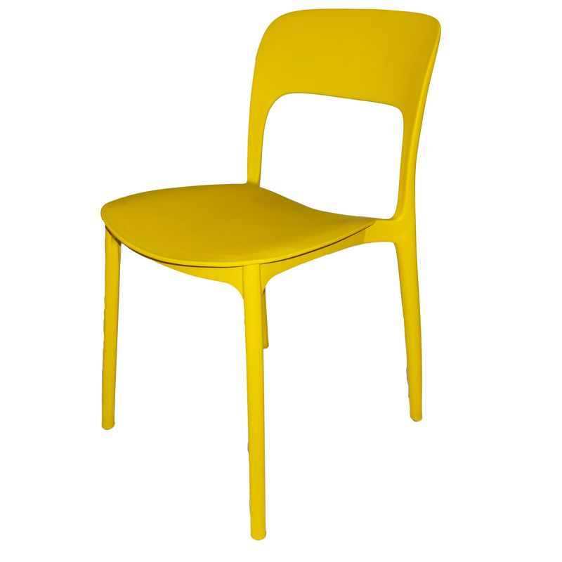 Sedia Rimini da esterno gialla