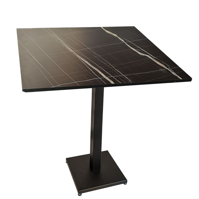 Tavolo Contract con piano Hpl marmorizzato – 70×70 altezza piano 1.2 cm - La Dea Sedia