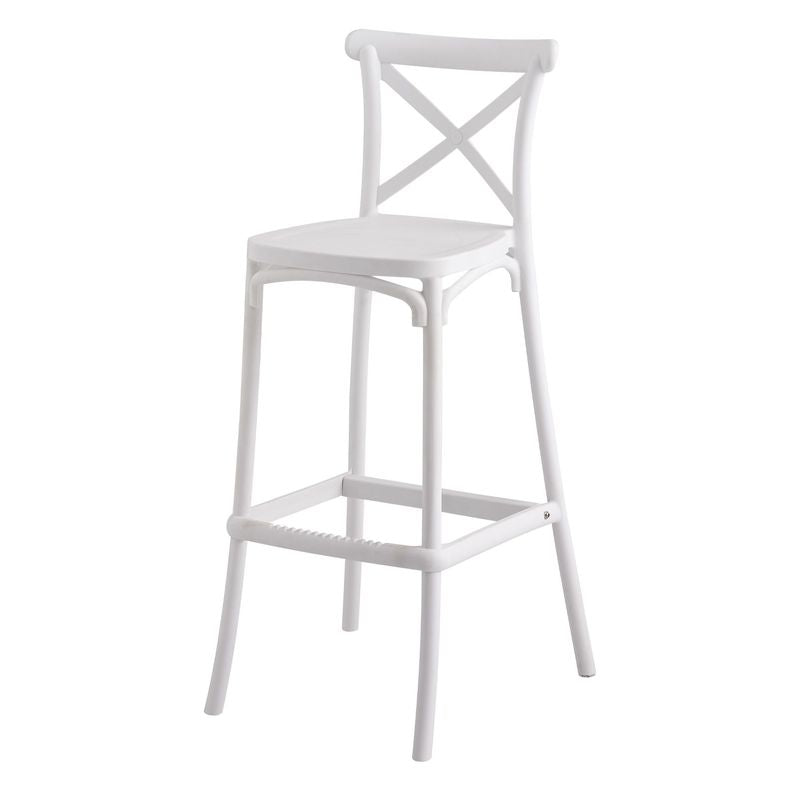 Set di due sgabelli Cross Bianchi - La Dea Sedia