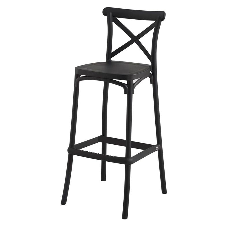 Set di due sgabelli Cross Neri - La Dea Sedia