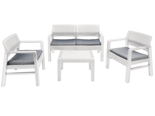 Set Rattan Kilimanjaro Bianco - La Dea Sedia