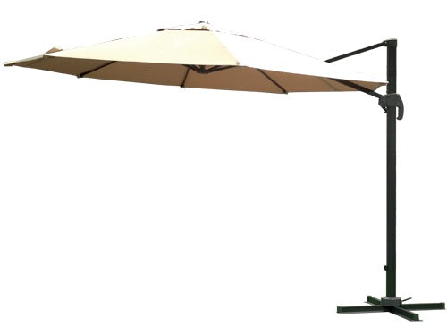 Ombrellone alluminio tondo con laterale Premium 350 cm Beige - La Dea Sedia