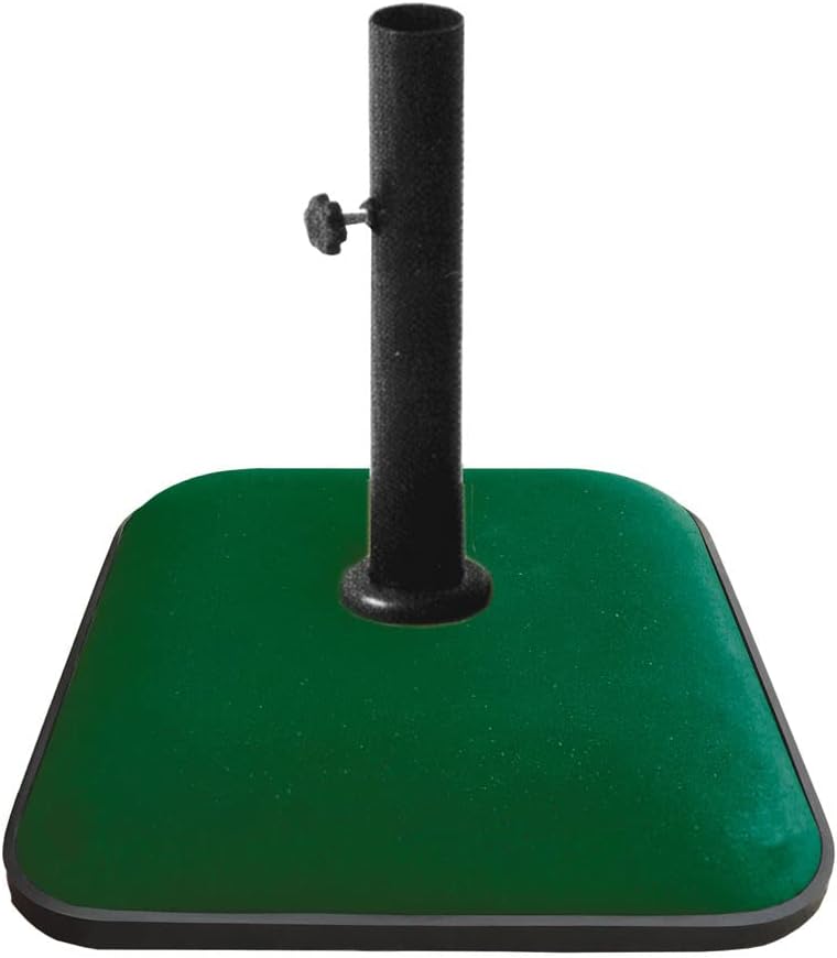 Base Ombrellone Kroma quadrata 45 x 45 cm verde 25 kg - La Dea Sedia