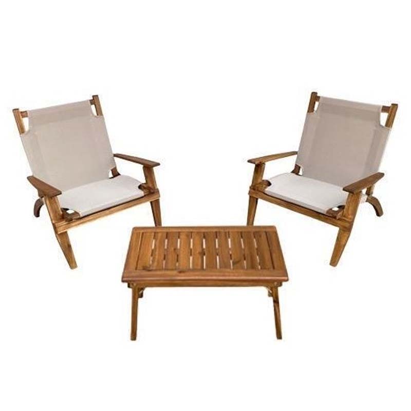 Set Garden Wood Cotton Club Flamenco - La Dea Sedia