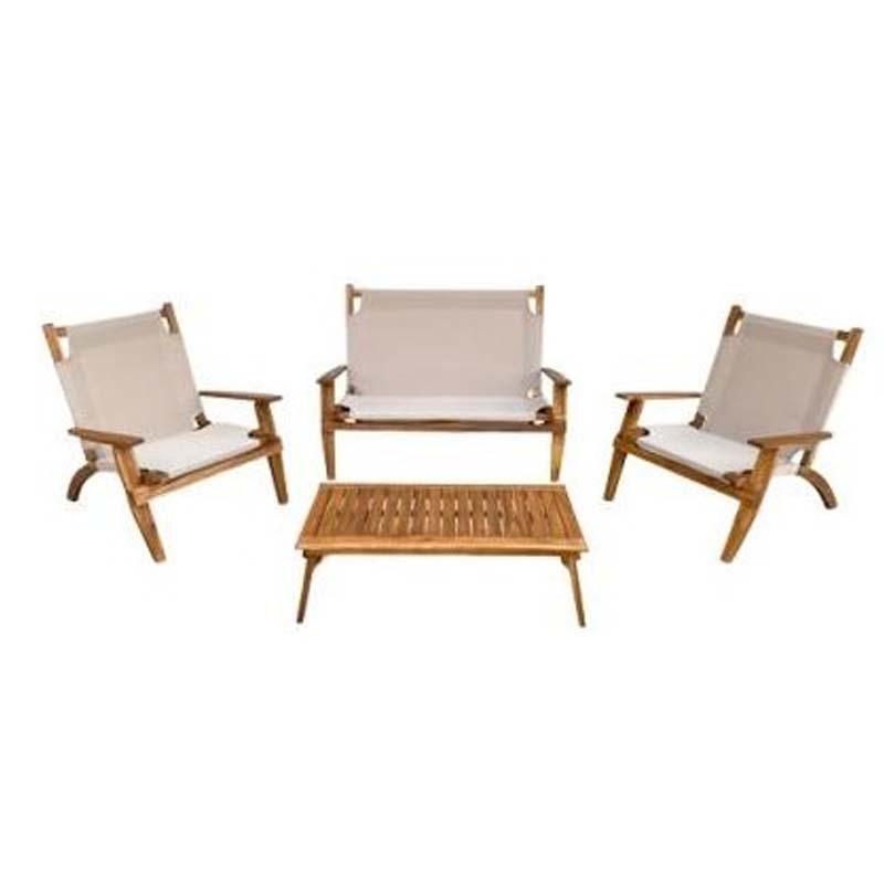 Set Garden Wood Cotton Club Samba - La Dea Sedia