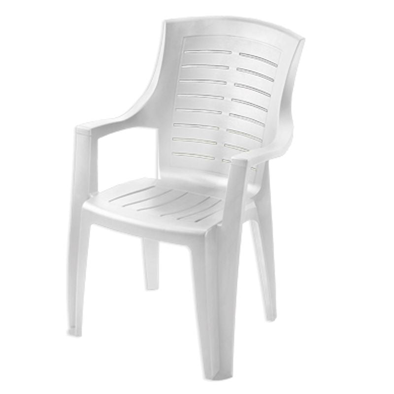 Set 4 poltrone in resina Italia Bianche - La Dea Sedia