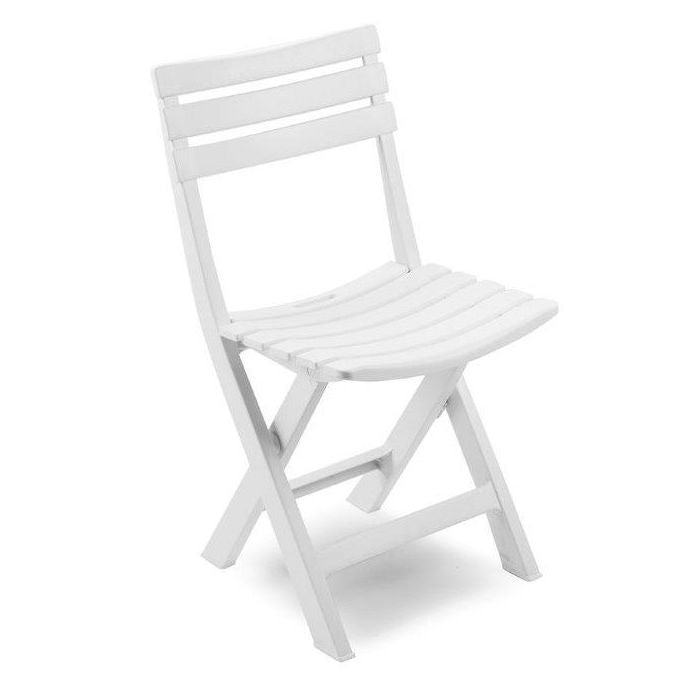 Set 4 sedie pieghevoli in resina Birki bianche - La Dea Sedia