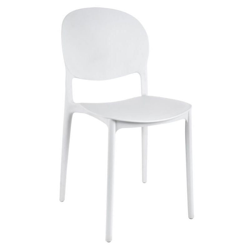 Set 4 sedie impilabili monoblocco Malacca - La Dea Sedia