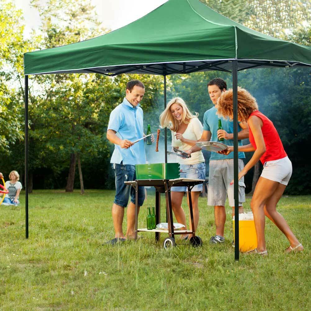 Gazebo 3x3 Pieghevole Impermeabile Richiudibile Verde - Arredo Esterno