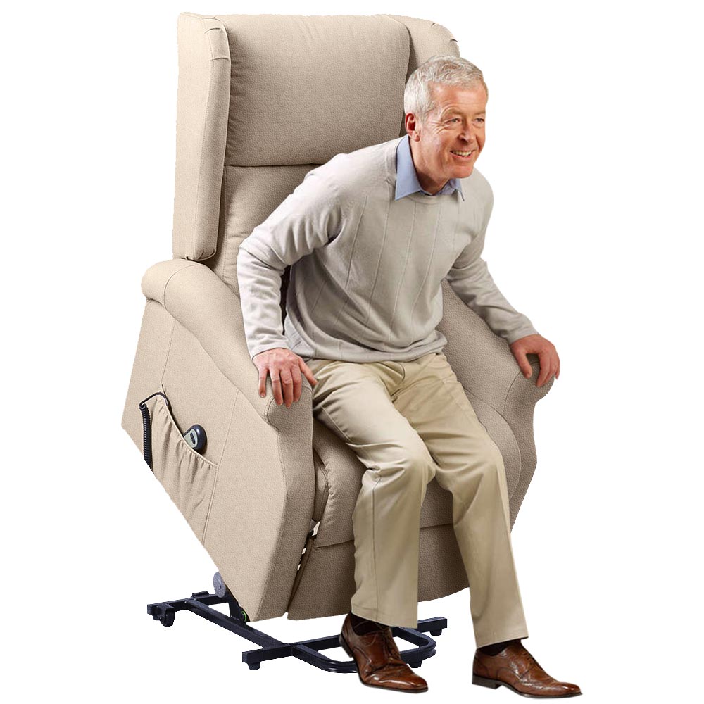 Poltrona Alzapersone Elettrica Reclinabile Beige - La Dea Sedia 1