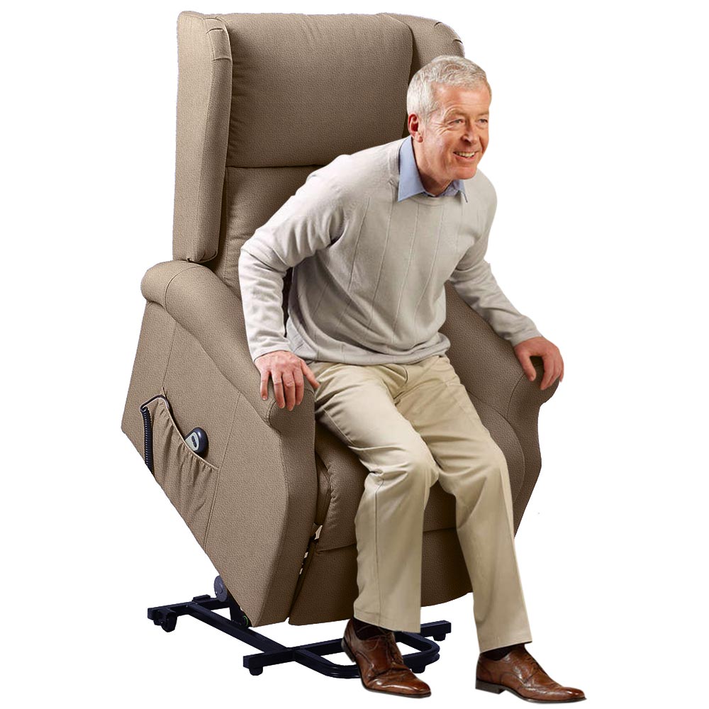 Poltrona Alzapersone Elettrica Reclinabile Tortora - La Dea Sedia 1