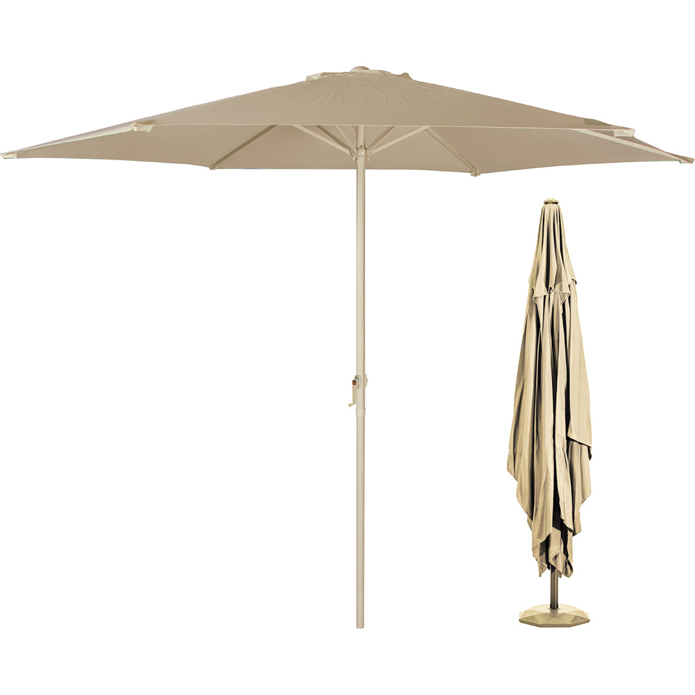 Ombrellone Giardino rotondo color sabbia ø 3 Metri - Arredo Esterno