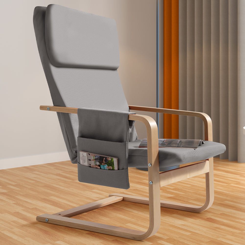 Sedia Poltrona Relax Ergonomica Cotone Grigio - La Dea Sedia