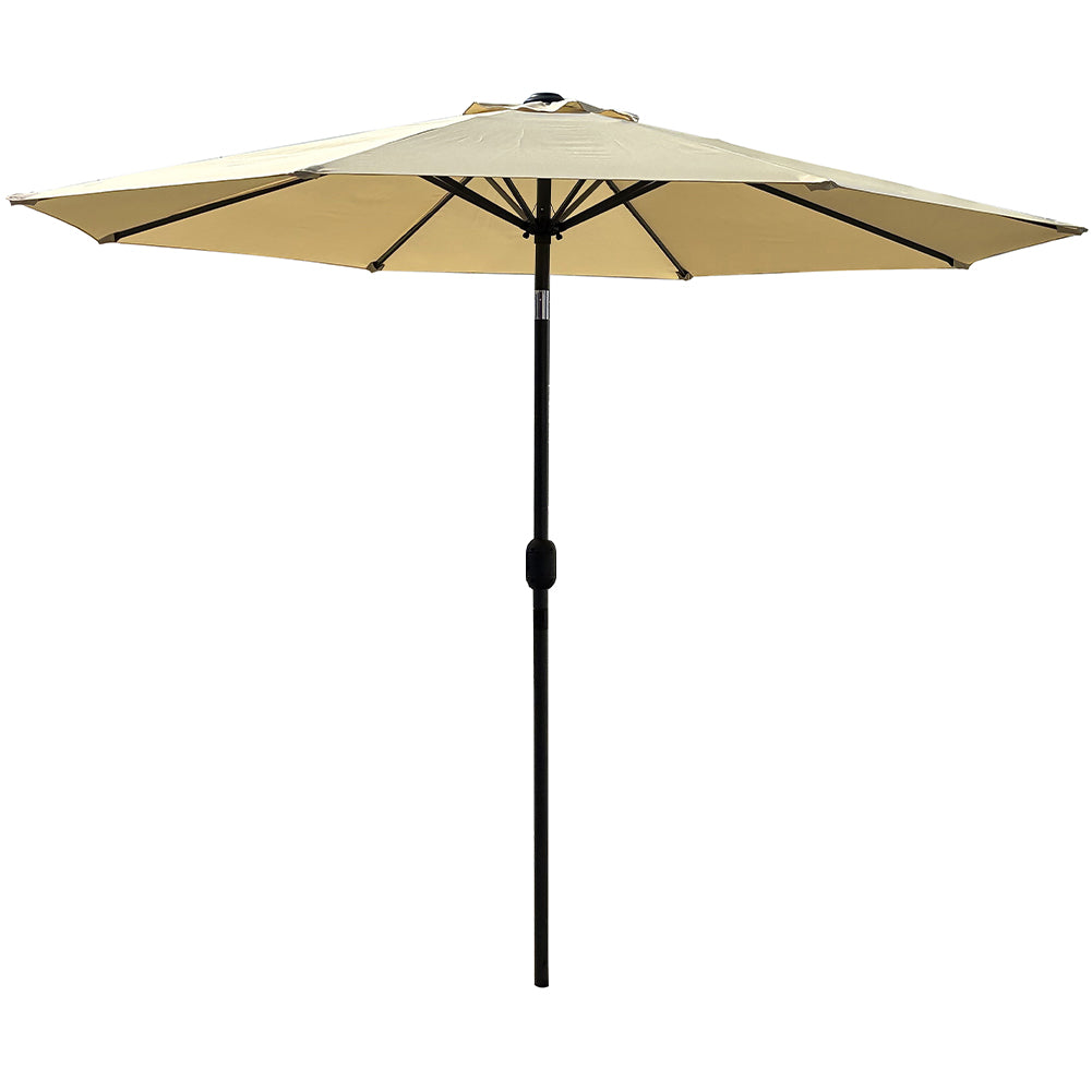 Ombrellone da Giardino Beige con Air Vent e Inclinazione Regolabile - Arredo Esterno