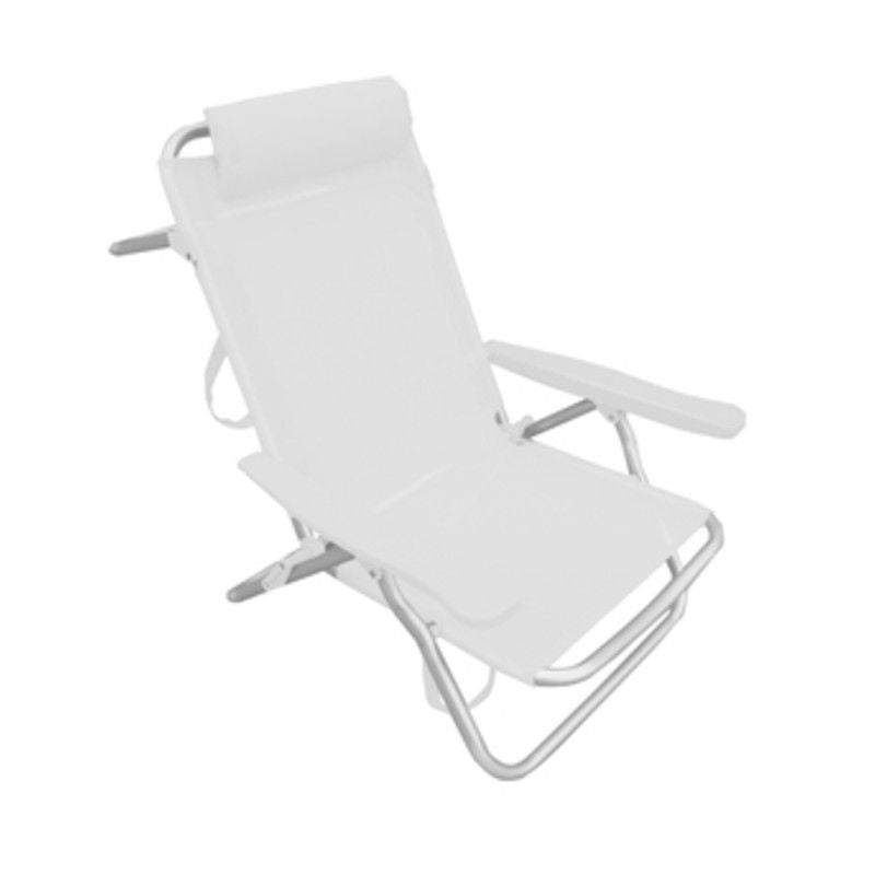 Spiaggina alluminio reclinabile - vari colori - La Dea Sedia