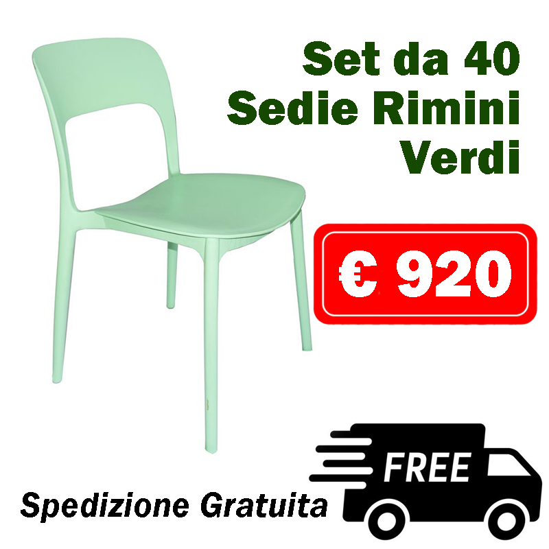 Set da 40 Sedie Rimini da esterno - La Dea Sedia