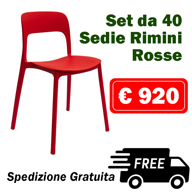 Set da 40 Sedie Rimini da esterno - La Dea Sedia 6