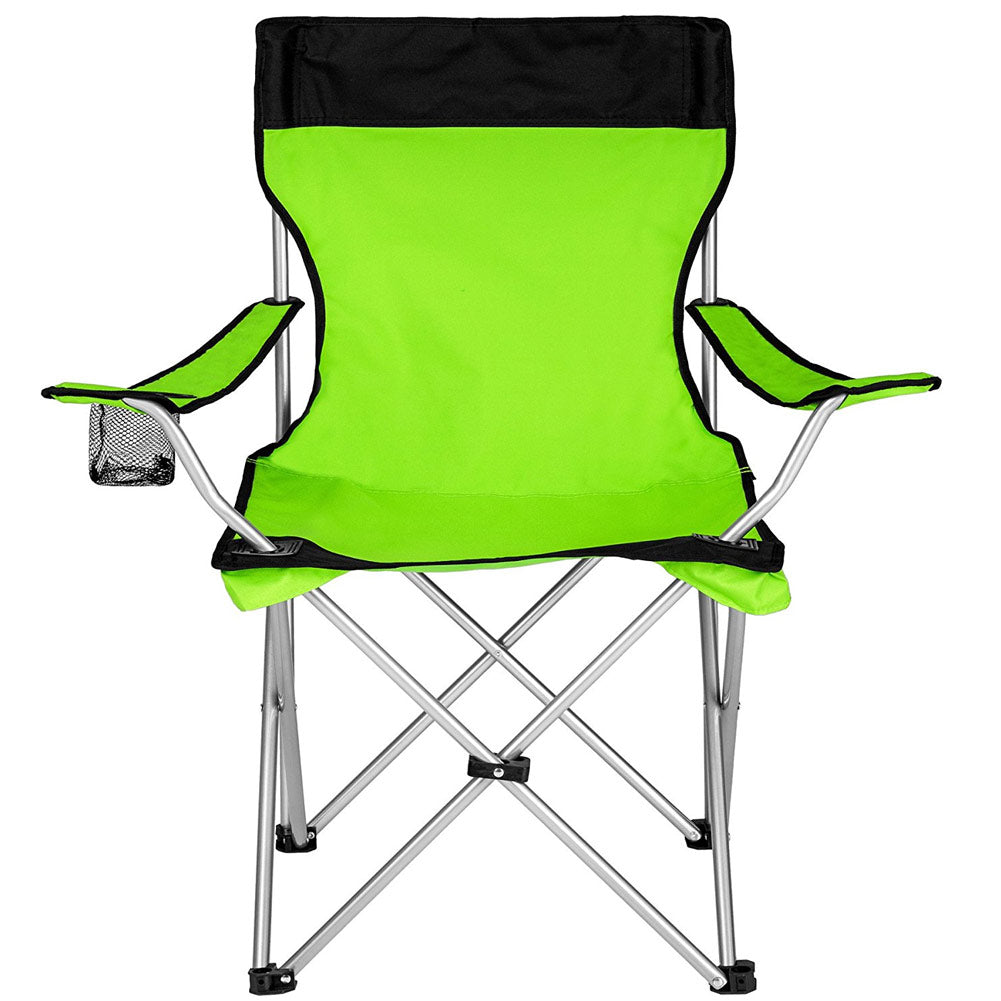 2x Sedie Pieghevoli Da Campeggio Con Borsa Verde - Arredo Esterno 5