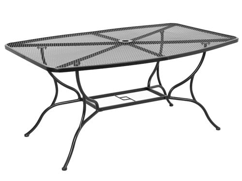 Tavolo in acciaio da esterno Mango - 151x97xH72 cm