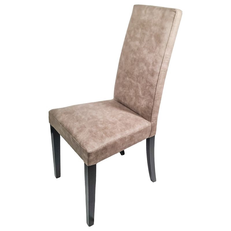 Sedia Denver marmorizzata gambe nere