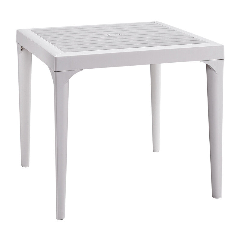 Tavolo Malmo da esterno 80 x 80 cm colore bianco