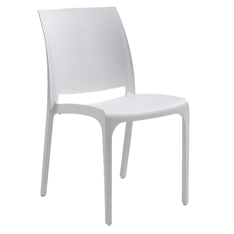 Set 4 sedie Sedia Volga da esterno bianche
