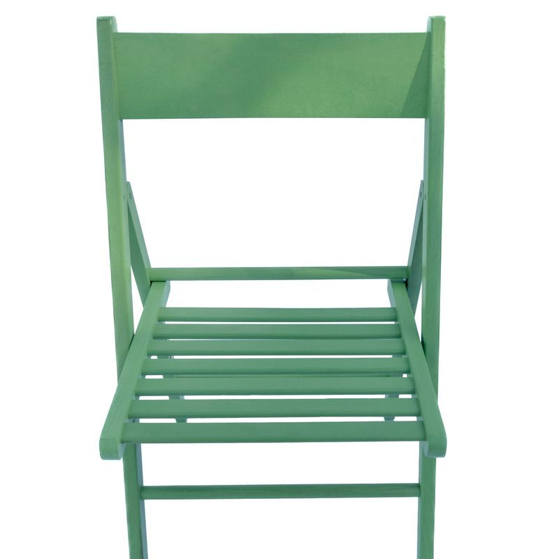 4 Sedie Pieghevoli in legno Verde Salvia - La Dea Sedia 6