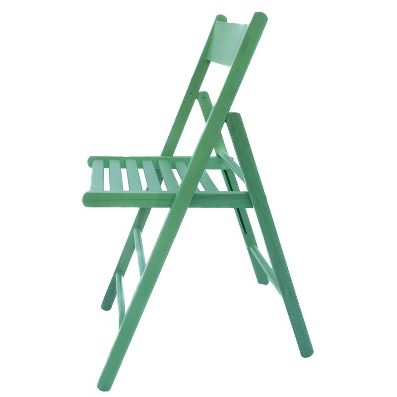 4 Sedie Pieghevoli in legno Verde Salvia - La Dea Sedia 5