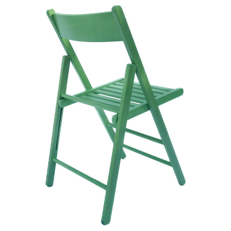 4 Sedie Pieghevoli in legno Verde Salvia - La Dea Sedia 4