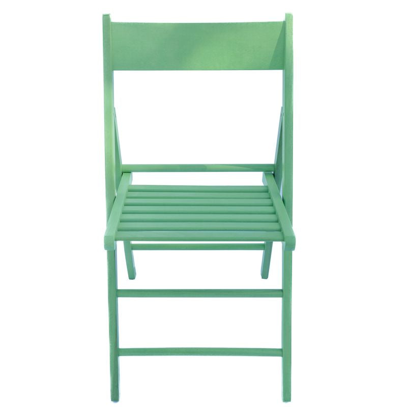 4 Sedie Pieghevoli in legno Verde Salvia - La Dea Sedia 7