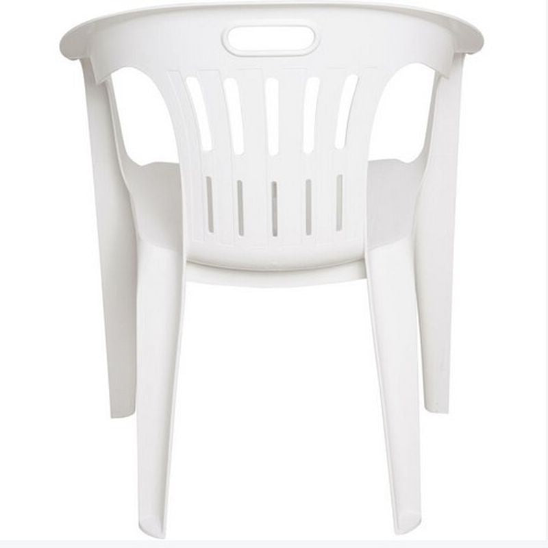 4 Sedie Piona da giardino in resina bianche 4