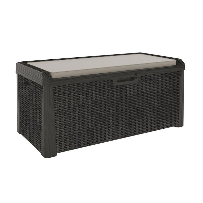 Baule Multiuso Santorini PLUS Resina Antracite 147x72x65h