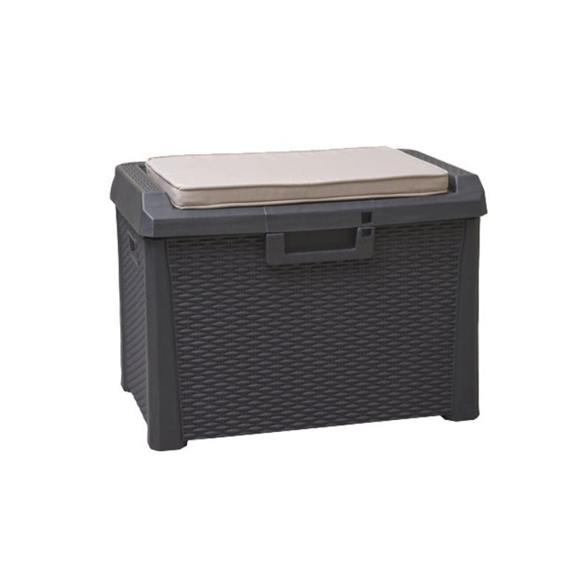 Baule Multiuso Santorini Plus Compact Resina Antracite 73x50x49h