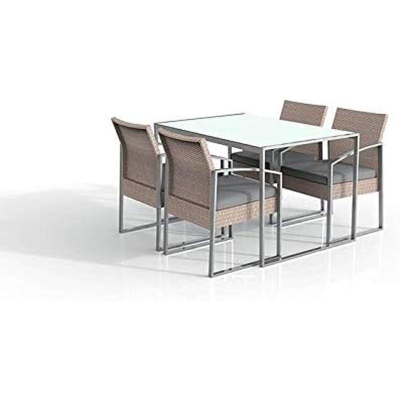 Garden Friend Set pranzo Bilbao Colore white Washed (1 tavolo 4 poltrone)