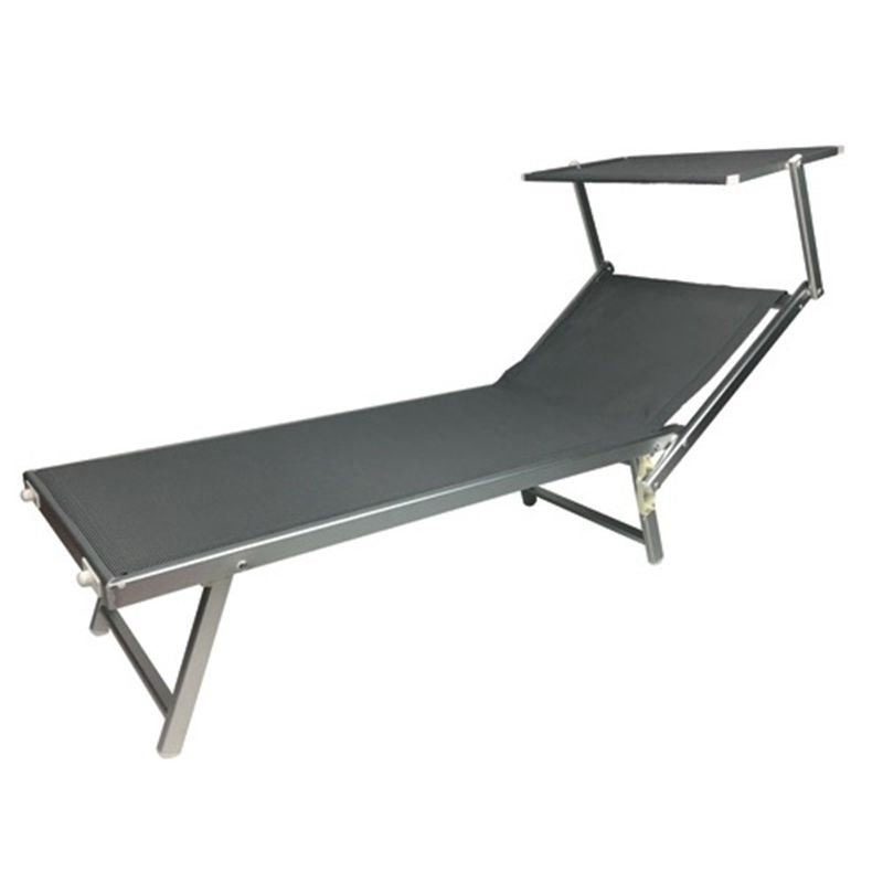 Lettino Prendisole Rimini Grigio - Arredo Esterno