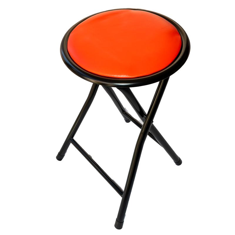 Mini Sgabello Richiudibile Imbottito Rosso - La Dea Sedia