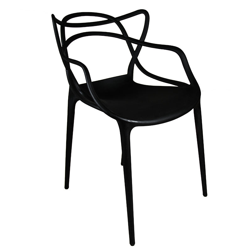 Sedia Design in Polipropilene Nero - La Dea Sedia