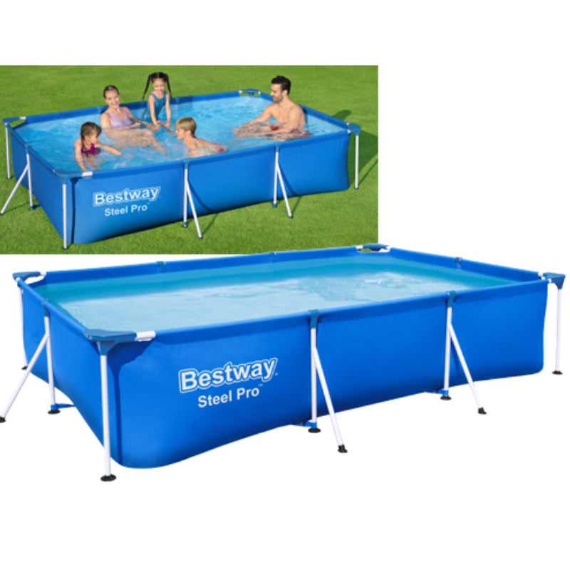 Piscina Fuori Terra Steel Pro Rettangolare 56404 - La Dea Sedia