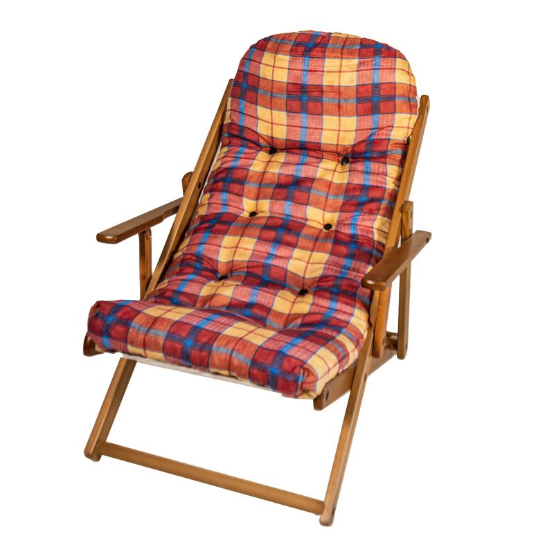 Poltrona Reclinabile Diana in Legno - 3 Posizioni Relax Design Italiano