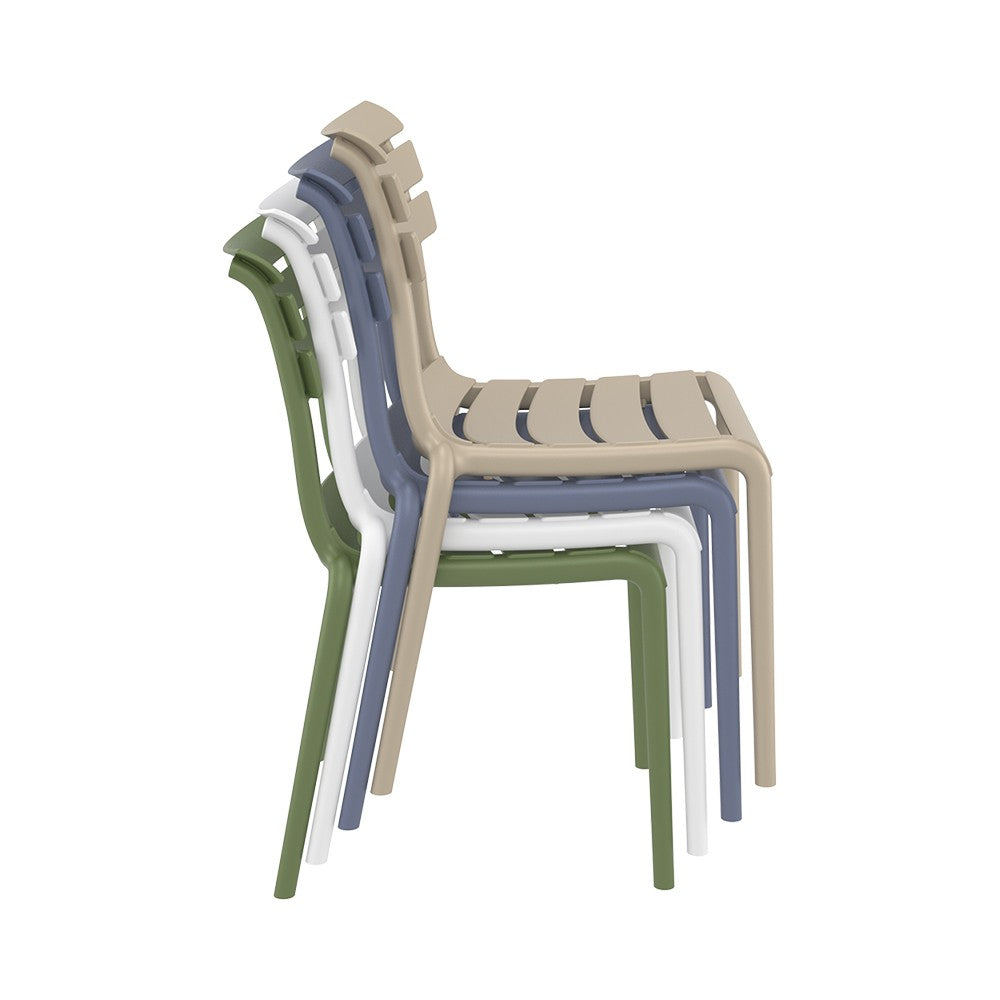 Set 4 sedie impilabili monoblocco Puli - La Dea Sedia 2