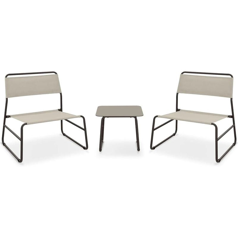 Salottino da Giardino Cannes Garden Friend con Tavolo e 2 Poltrone