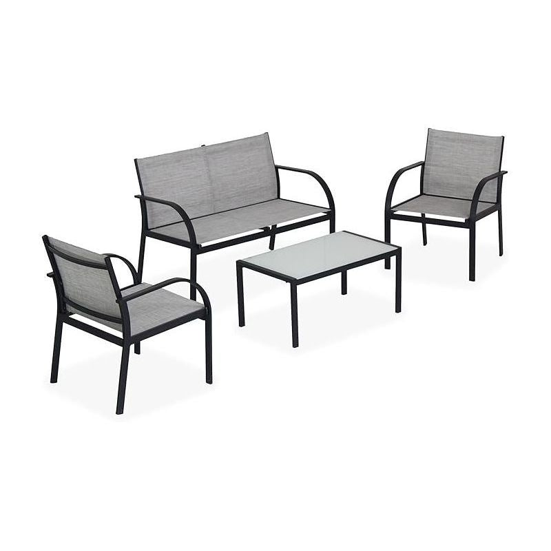 Salotto da Giardino Ankara Garden Friend con Divano, 2 Poltrone e Tavolo