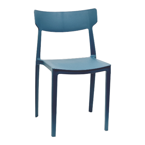 Sedia Amalfi Ottanio in polipropilene 4 Pz