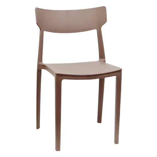 Sedia Amalfi Tortora in polipropilene 4 Pz