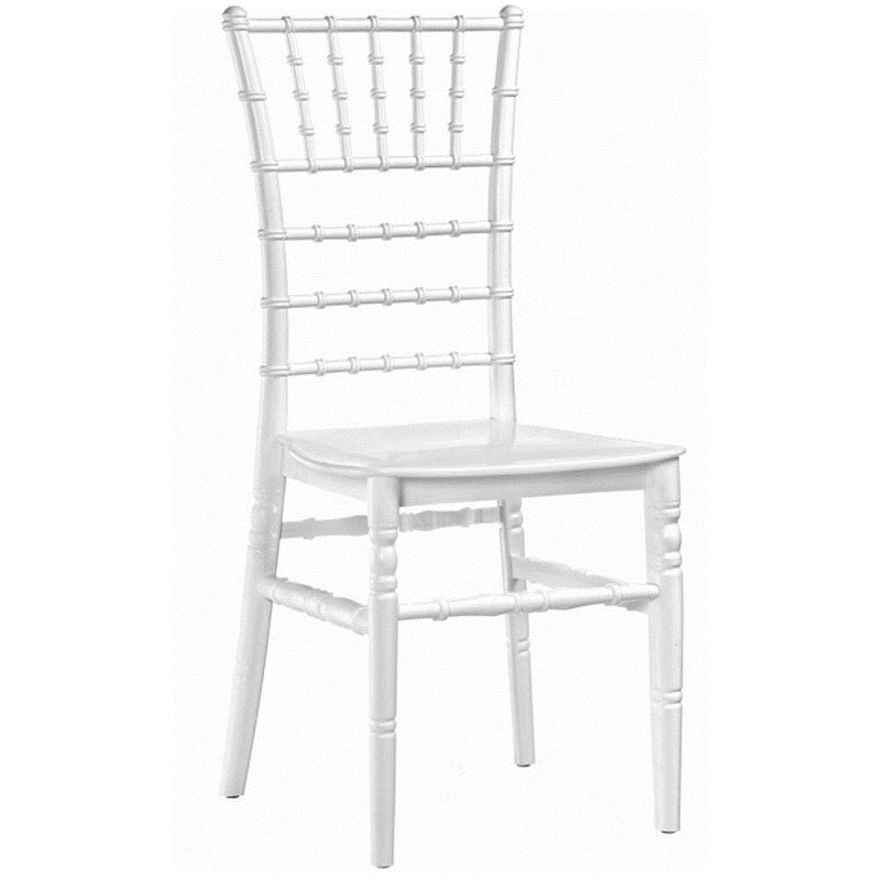 Set da 40 Sedie Chiavarina Bianca in resina