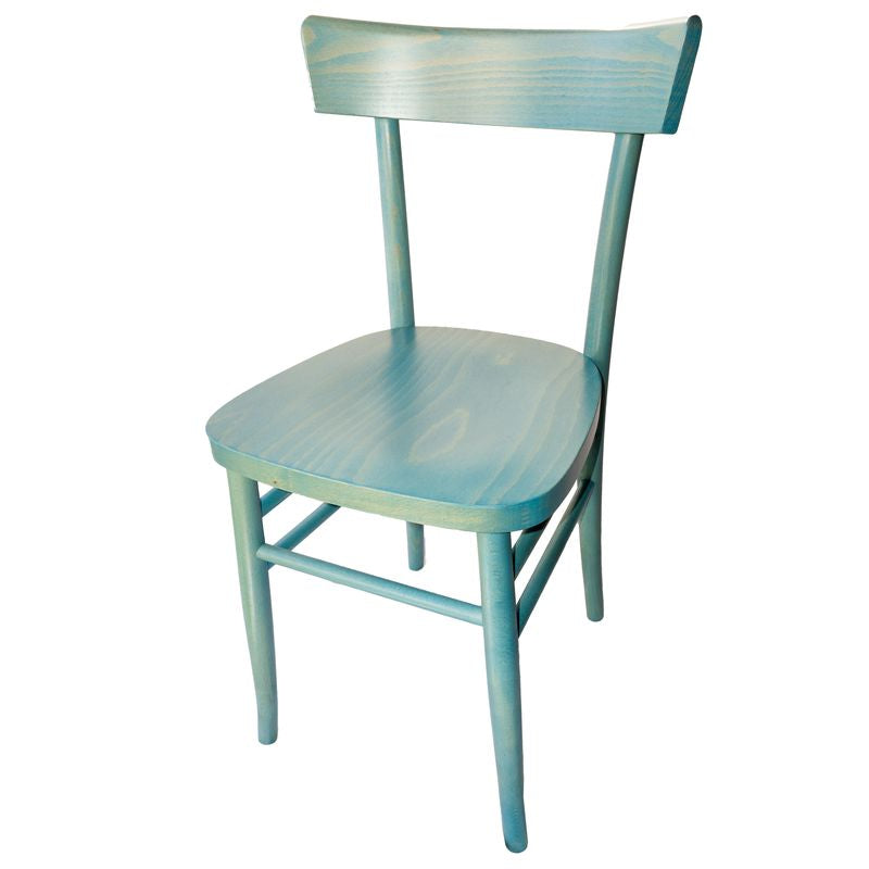 Sedia Milano Anilina Azzurra - La Dea Sedia