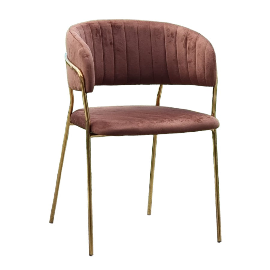 Sedia New Velvet in velluto Bronzo